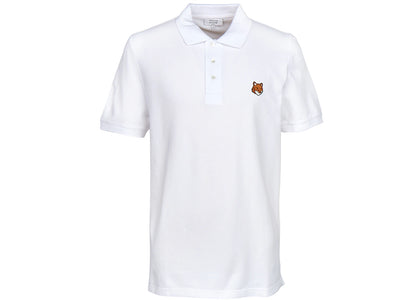 Maison Kitsune Fox Head Collar Short Sleeve T-shirt White - apparel view 2
