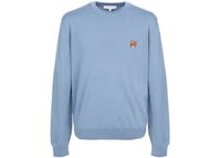 Maison Kitsune Fox Head Knitwear Sweater Sky Blue