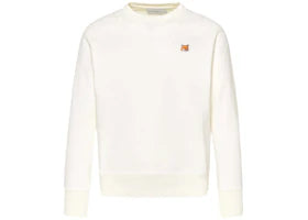 Maison Kitsune Fox Head Patch Classic Neutrals Sweatshirt White - vue 360