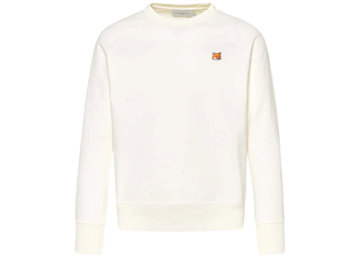 Maison Kitsune Fox Head Patch Classic Neutrals Sweatshirt White - vue secondaire A