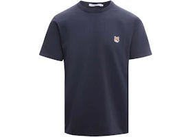 Maison Kitsune Man Cotton Iconic Patch T-Shirt Blue - vue 360