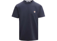Maison Kitsune Man Cotton Iconic Patch T-Shirt Blue