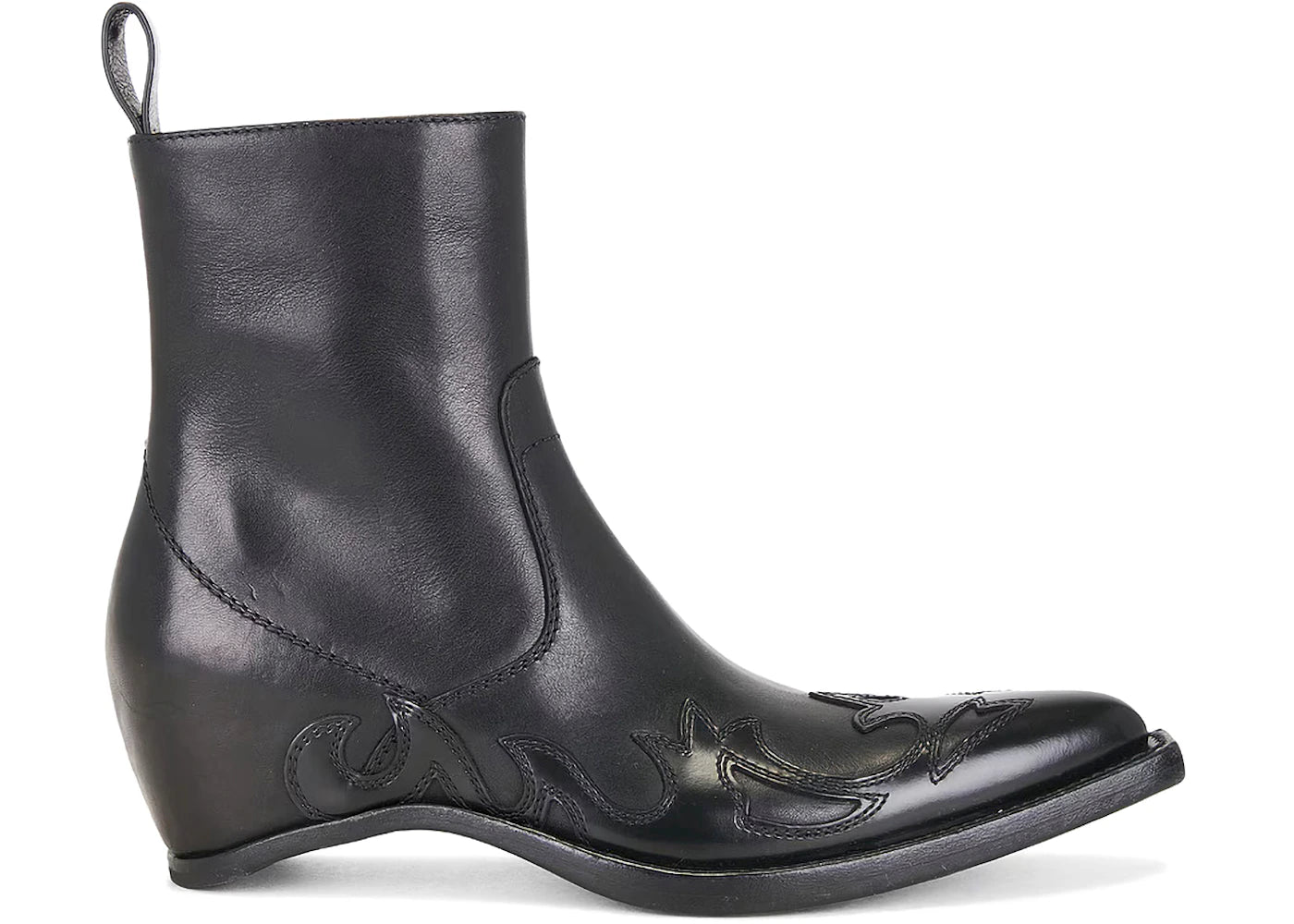 Maison Margiela Heel-Less Western Flame Boots H45 Ankle Boot Black (Women's) - vue 360