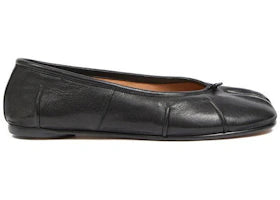 Maison Margiela Tabi Ballerina Flat Black Nappa Leather - vue 360