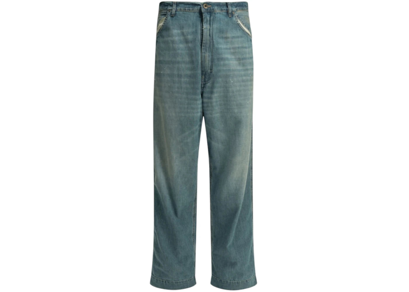 Maison Margiela Wide Leg Jeans Light Blue - vue secondaire A