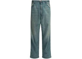 Maison Margiela Wide Leg Jeans Light Blue - vue 360
