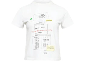 Maison Margiela Women's MM6 Logo T-shirt White - authentic Maison Margiela apparel