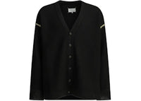 Maison Margiela Wool Patches Cardigan Black