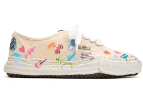 Maison Mihara Yasuhiro Baker OG Sole Canvas Low Printed Sticker White - vue 360