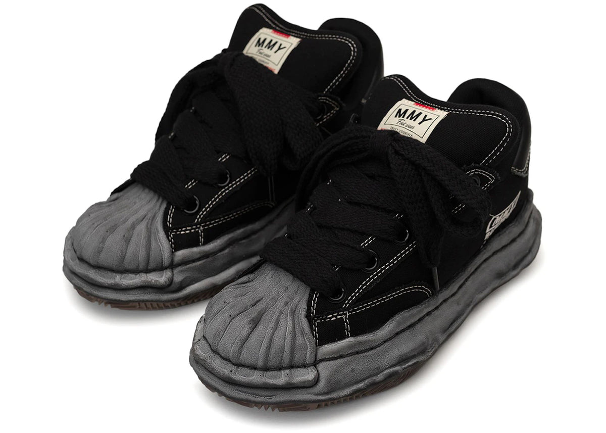 Maison Mihara Yasuhiro Blakey Puffer OG Sole Canvas Low Distressed Midsole Black - vue secondaire B