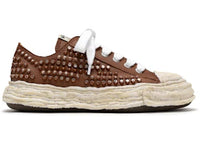 Maison Mihara Yasuhiro Peterson 23 OG Sole Studded Canvas Low Brown