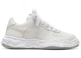 Maison Mihara Yasuhiro Wayne OG Sole Embossed Leather Low White - vue 360