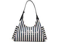Marc Jacobs Stripe Canvas Belted Sack Bag Blueea