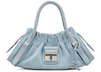 Marc Jacobs Suede Cristina Small Satchel Bag Blueist