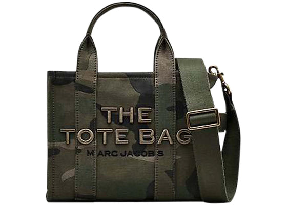 Marc Jacobs The Camo Jacquard Small Tote Bag Green sneakers - authentic Marc Jacobs shoes