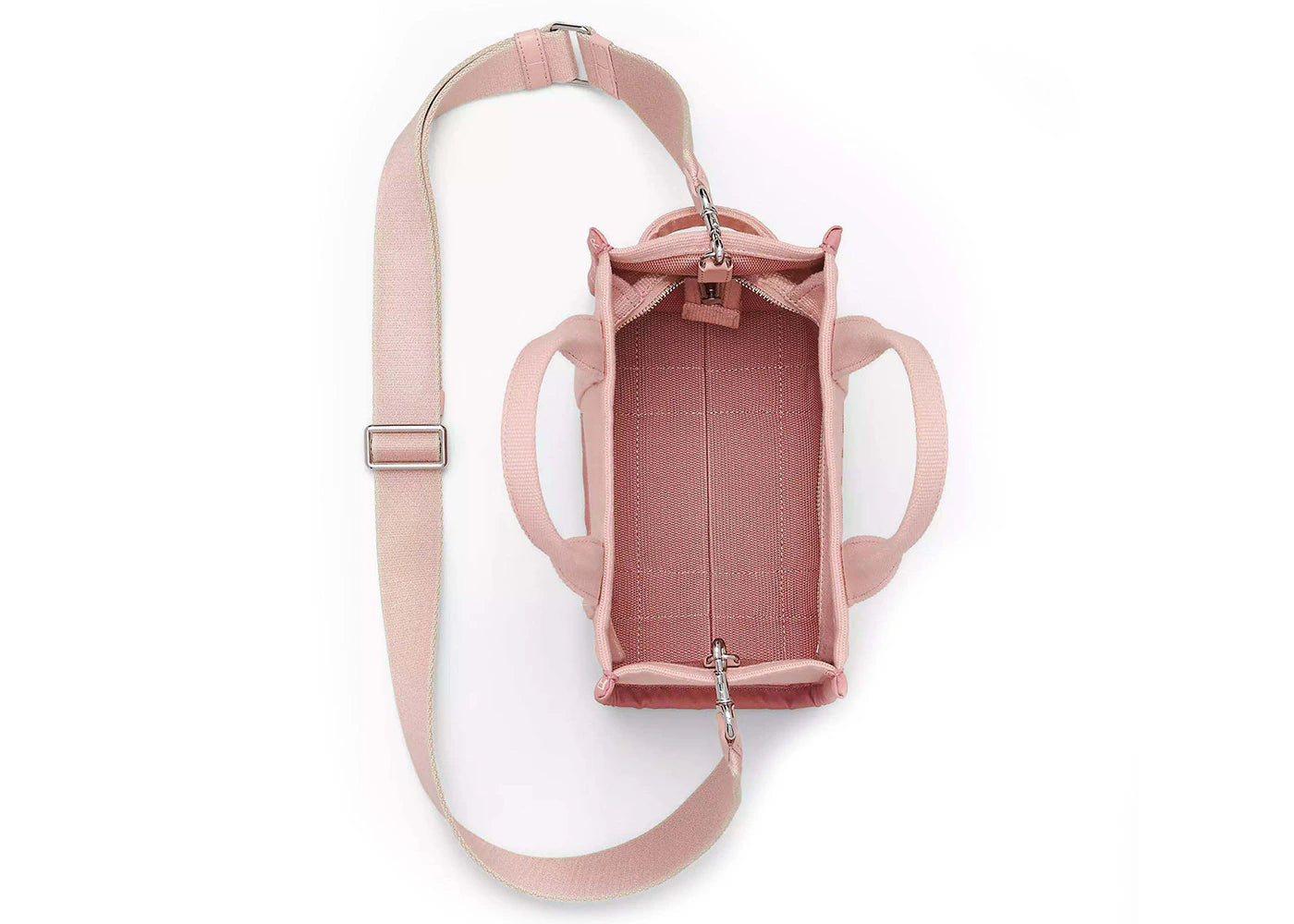 Marc Jacobs The Jacquard Small Tote Bag Rose - vue secondaire B