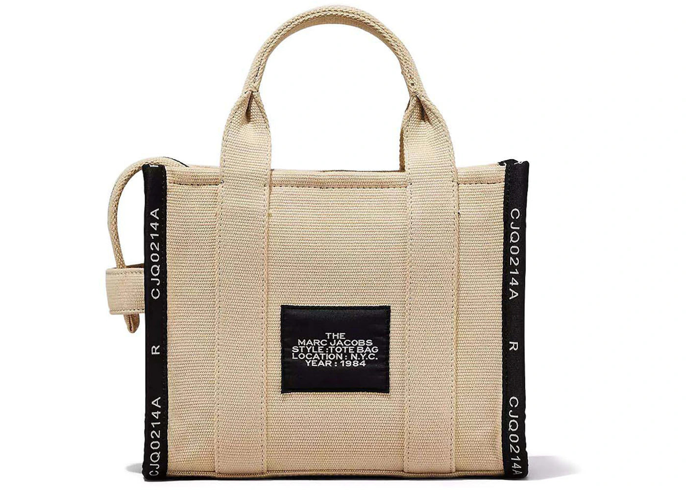 Marc Jacobs The Jacquard Small Tote Bag Warm Sand Beige - vue secondaire A