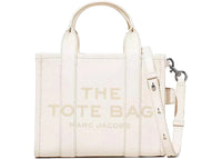 Marc Jacobs Kleine Leder-Tragetasche Baumwolle/Silber