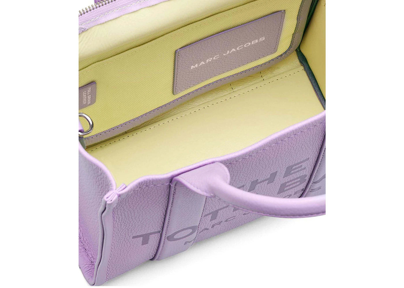Marc Jacobs The Leather Small Tote Bag Wisteria Purple