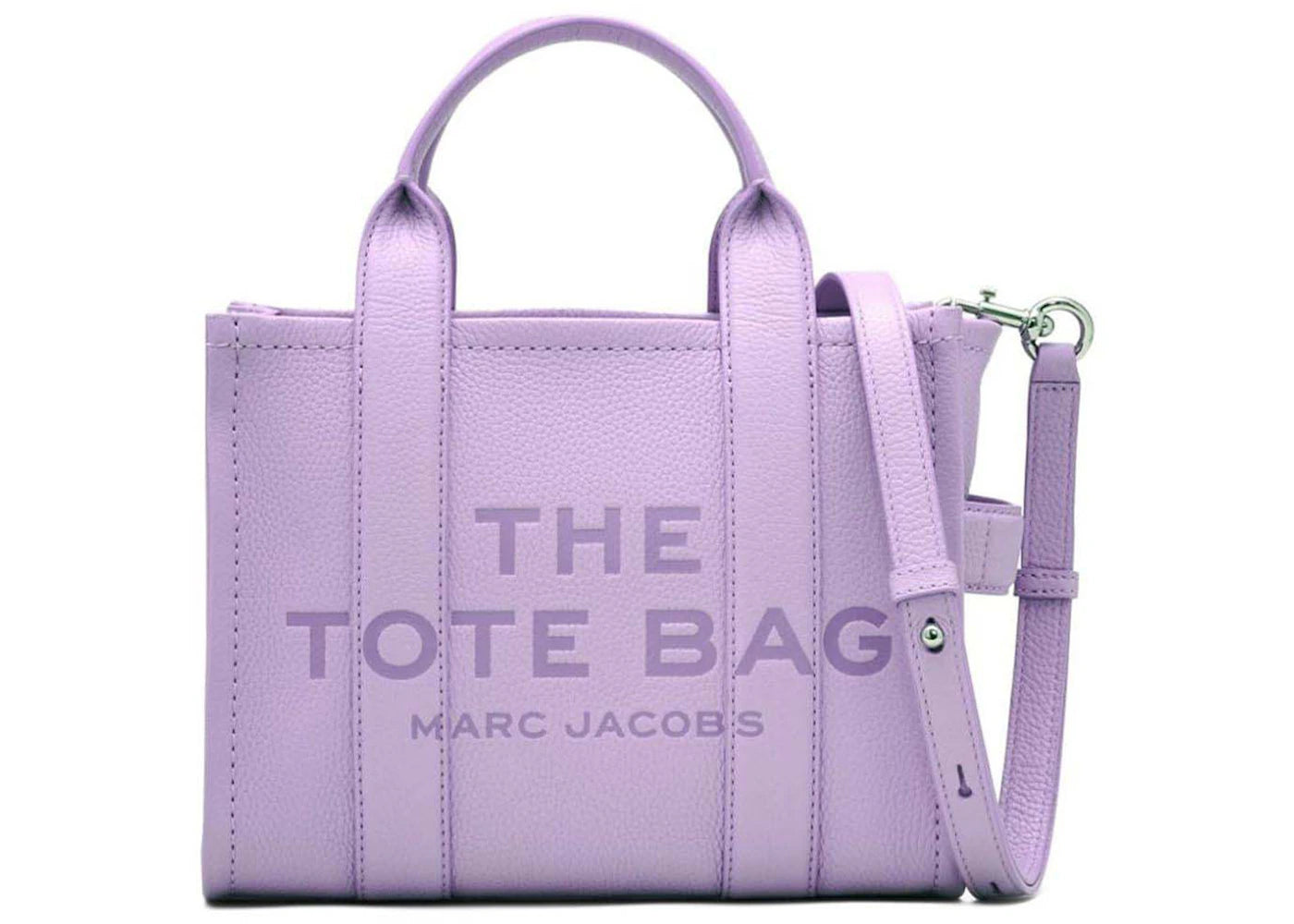 Marc Jacobs The Leather Small Tote Bag Wisteria Purple - vue secondaire A
