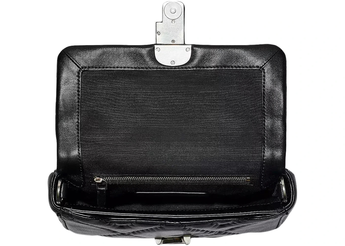 Marc Jacobs J Marc Schultertasche aus gestepptem Leder, Schwarz - vue secondaire B