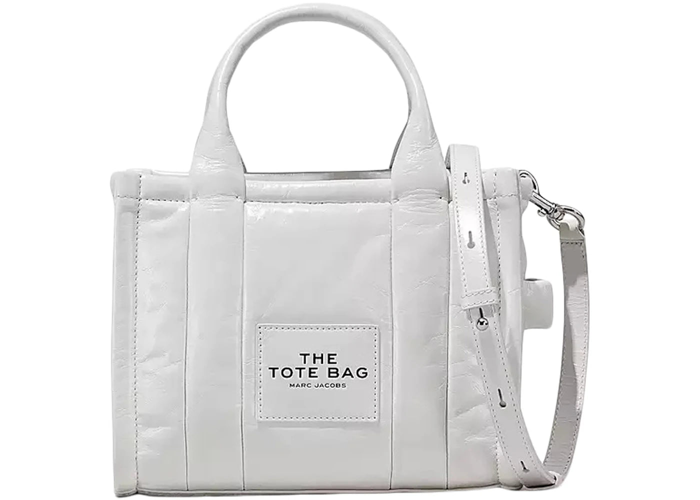 Marc Jacobs The Shiny Crinkle Small Tote White sneakers - authentic Marc Jacobs shoes