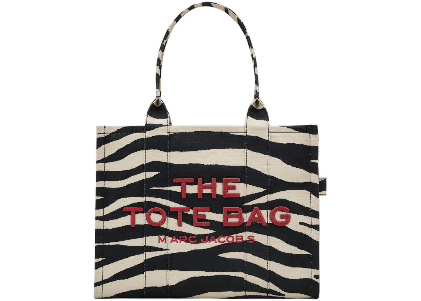 Marc Jacobs The Zebra Canvas Large Tote Black/White - vue secondaire A