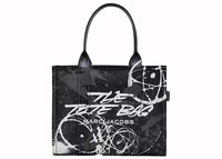 Marc Jacobs x Futura Leather Large Tote Bag Black/White