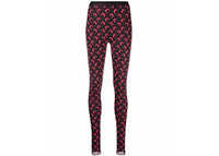 Marine Serre Moon-Print Stirrup Leggings Black