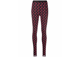 Marine Serre Moon-Print Stirrup Leggings Black