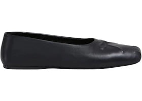 Marni Nappa Leather Seamless Little Bow Ballet Black (Women's) - vue 360