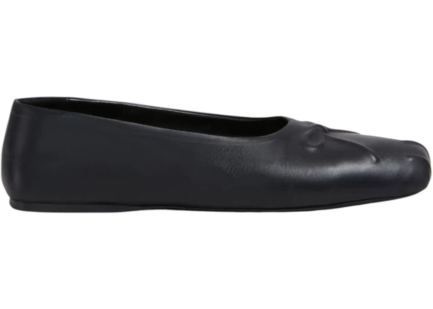 Marni Nappa Leather Seamless Little Bow Ballet Black (Women's) - vue secondaire A