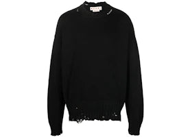 Marni Twisted Crewneck Sweater Black