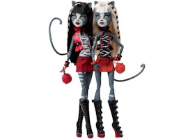 Mattel Monster High Boo-riginal Creeproduction G1 Meolowdy and Purrsephone Dolls 2-Pack - vue 360