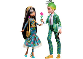 Mattel Monster High Cleo and Deuce Howliday Love Edition 2 Pack Dolls - vue 360