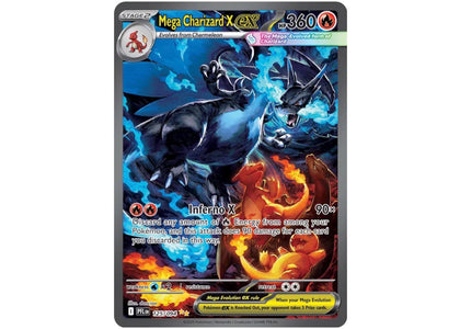 Mega Charizard X ex 2025 Pokémon Scarlet & Violet Phantasmal Flames Special Illustration Rare 125/094 Ungraded - authentic...