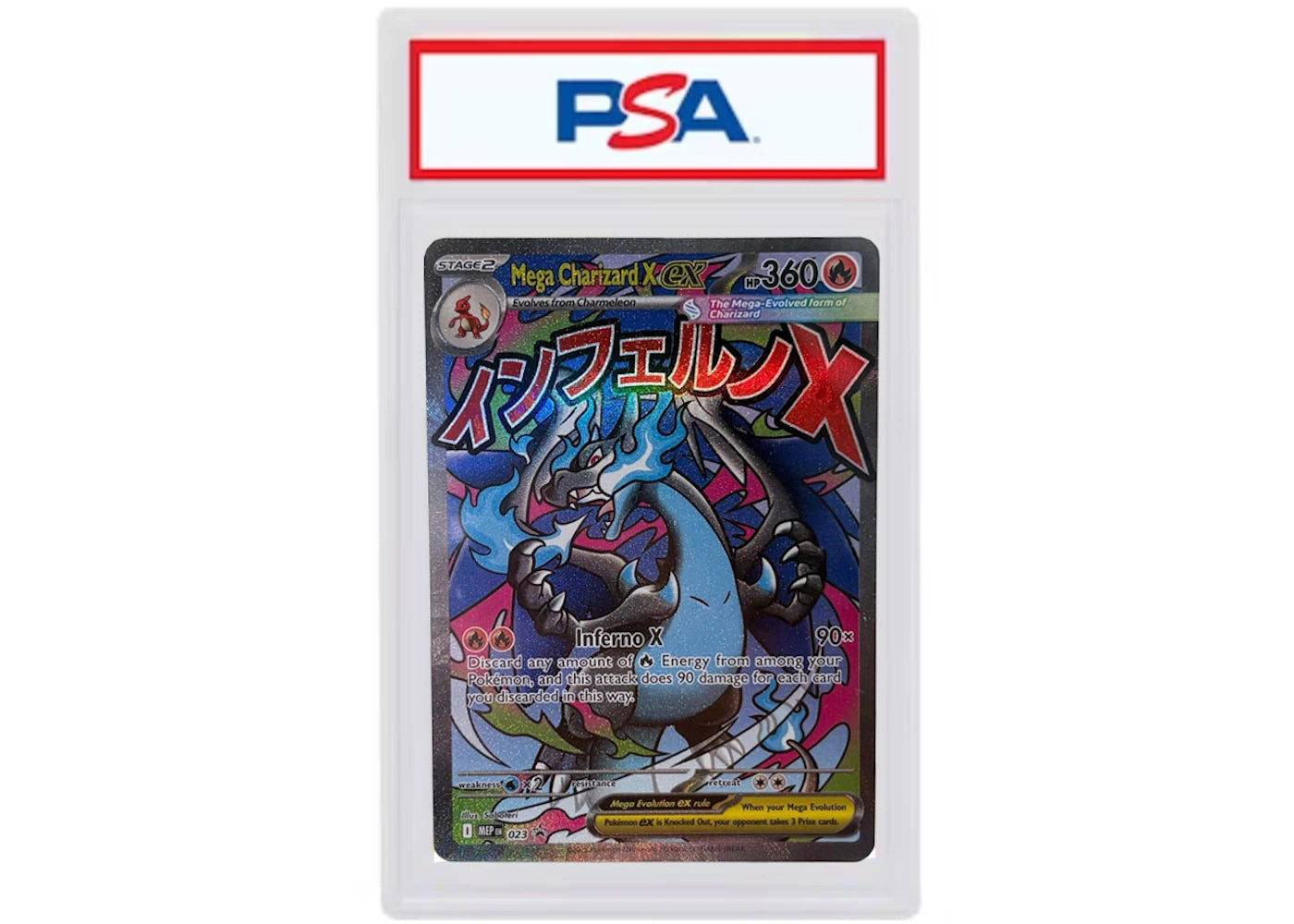 Mega Charizard X ex Promo 2025 Pokémon Mega Evolutions Mega Charizard X ex Ultra Premium Collection Promo #023 (PSA or BGS Graded) - vue 360