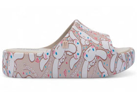 Melissa Mini Melissa Free Platform Slide Hello Kitty and Friends Beige Brown (Kids) - vue 360