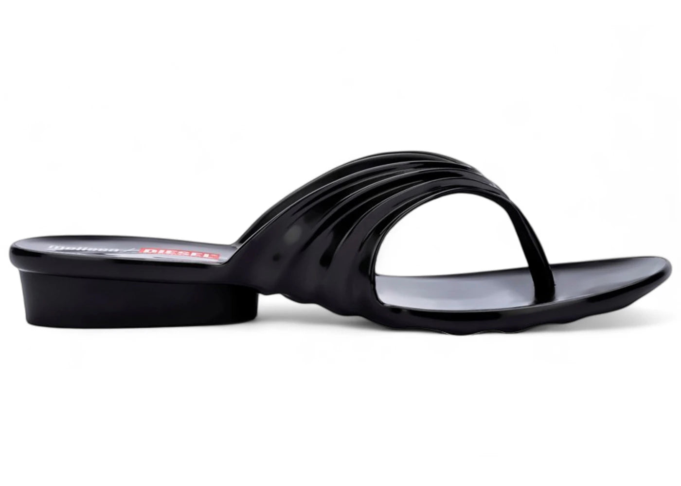 Melissa x Diesel Quantum Flip Flop Black - vue 360