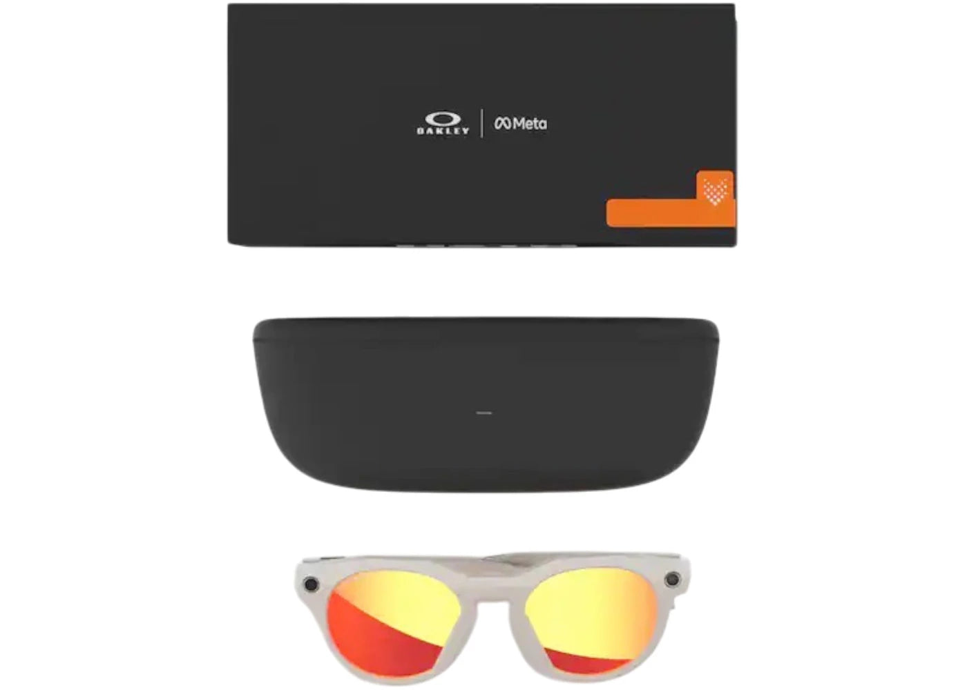 Meta x Oakley HSTN Glasses 0OW8002 800204 Warm Grey/Prizm Ruby - vue secondaire A