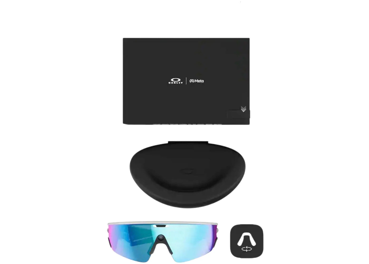 Meta x Oakley Vanguard Glasses 0OW8001 3929 46 White/Prizm Sapphire - vue secondaire A