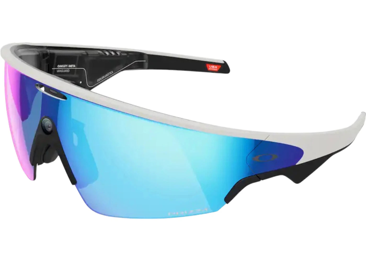 Meta x Oakley Vanguard Glasses 0OW8001 3929 46 White/Prizm Sapphire - vue 360