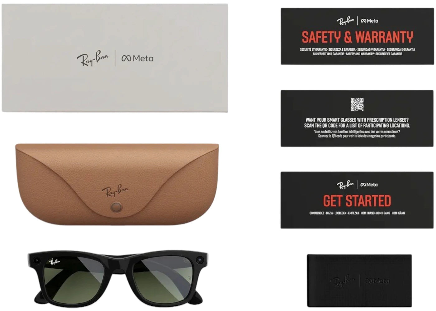 Meta x Ray-Ban Wayfarer Glasses (Gen 2) Standard 0RW4012_601/7150 Shiny Black/Green - vue secondaire B