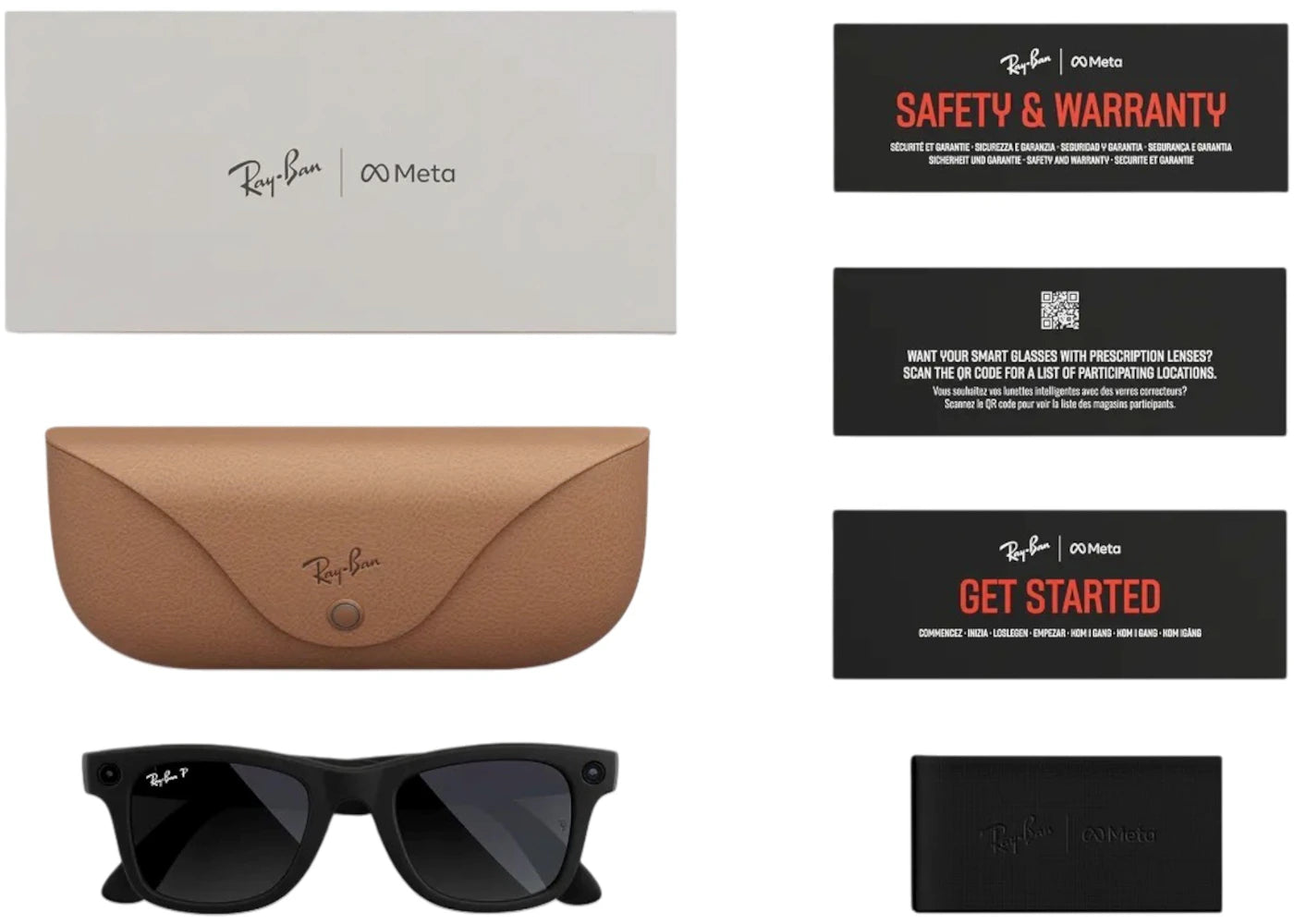 Meta x Ray-Ban Wayfarer Glasses (Gen 2) Standard 0RW4012_601ST350 Matte Black/Gradient Graphite - vue secondaire B