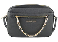 Michael Kors Jet Set Chain Crossbody Bag Groß Schwarz/Gold