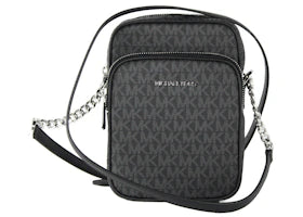 Michael Kors Jet Set North South Crossbody Bag Medium Black - vue 360