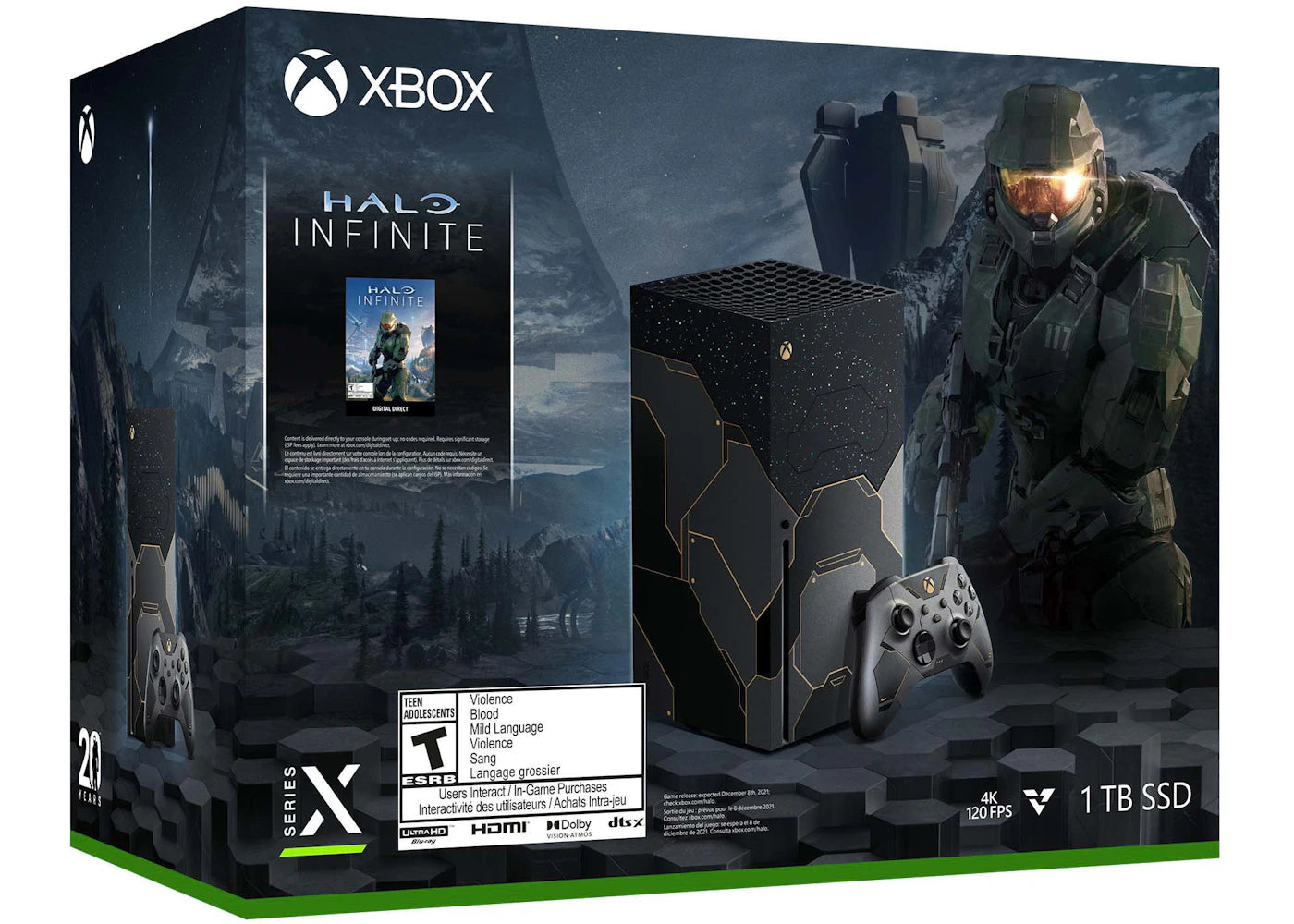 Microsoft Xbox Series X 1TB Halo Infinite Limited Edition Console Bundle (US Plug) C8Y-00023 - vue secondaire A