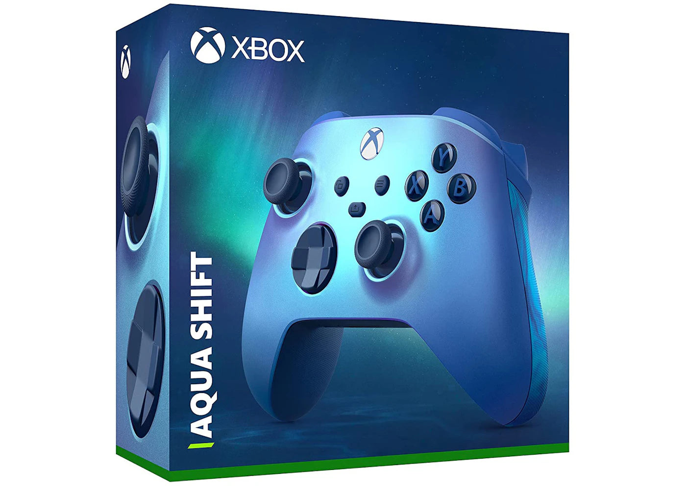 Microsoft Xbox Wireless Controller Special Edition QAU-00026 Aqua Shift - vue 360
