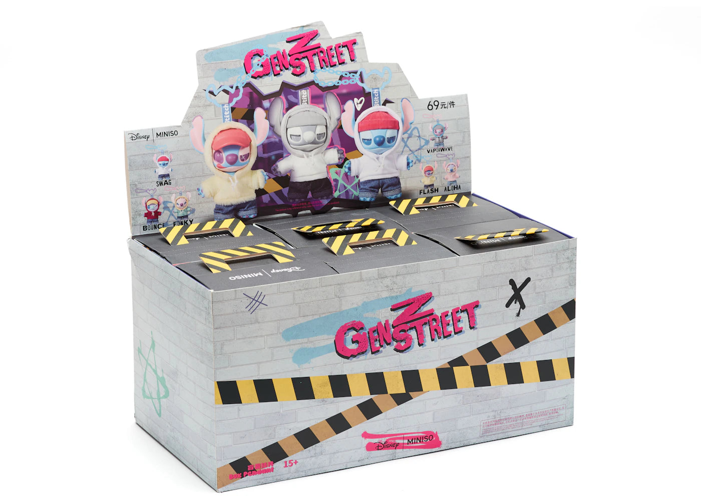 Miniso Disney Stitch GenZ Street Series Pendent Sealed Case (6 Blind Box) - vue secondaire A