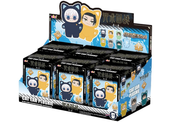Miniso Top Toy Jujutsu Kaisen Cat Ear Plushie Series Keychains Sealed Case (6 Blind Box) sneakers - authentic Miniso shoes
